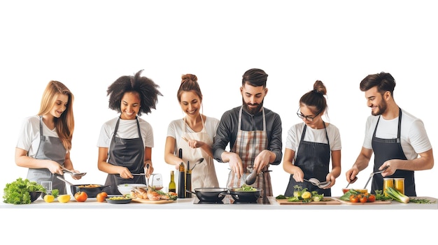 Zespół kulinarny przy stole