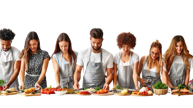 Uśmiechnięte osoby przy stole